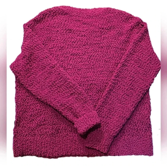 Style & Co, Size Petite XL, Purple Teddy Boucle Chenille Sweater - Picture 9 of 13